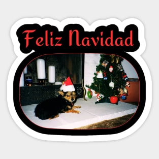 Feliz Navidad Chihuahua Sticker